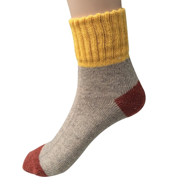 5 Pairs a set Womens Winter Knit Crew Socks - Picture 6 of 8